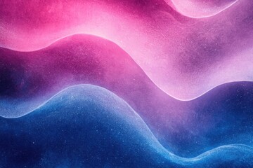 Poster - Cyan and magenta patterns, empty space with static disturbance, worn color gradient abstract background, brilliant light and bright radiance template design