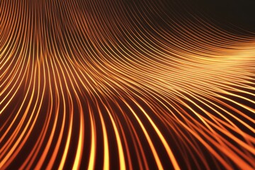 Poster - Glowing backdrop showcasing bright stripes. Sleek layout with smooth color transitions. Innovative image framework