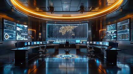 Poster - Futuristic Control Room