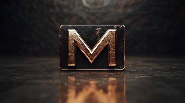 Bronze M Minimalist Logo Design Modern Simple Branding Ideas picture