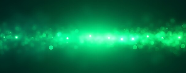 Poster - Green light speed visual effect isolated on a transparent PNG background with blue surrounding elements.