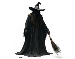 Poster - Isolated toxic witch image available as a PNG file in white or transparent format for download purposes.