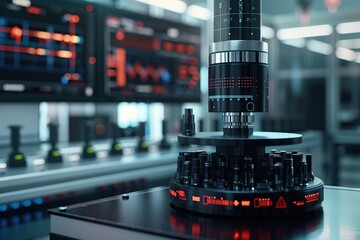 Poster - Industrial Machinery in a Modern Factory Setting