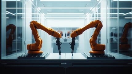 Poster - Two Robotic Arms Working in a Clean Room