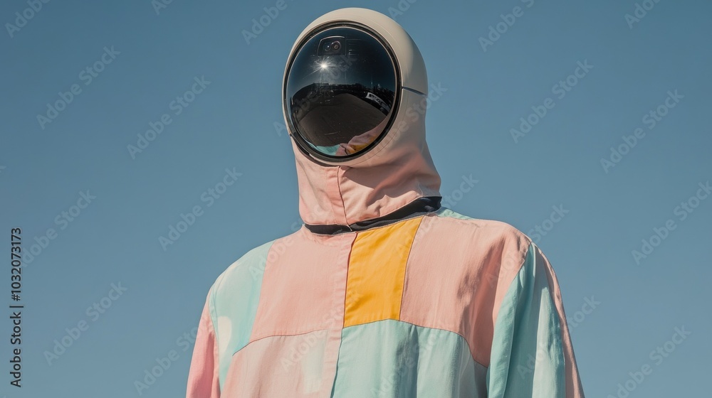 Futuristic Helmet Fashion with Pastel Colors and Style