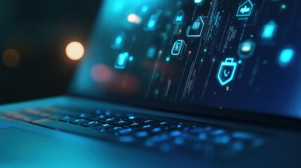 Poster - Cybersecurity Laptop