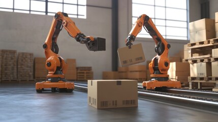 Poster - Robots in Warehouse