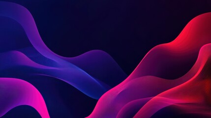 Poster - Abstract Neon Waves