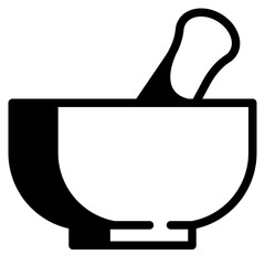 Wall Mural - mortar & pestle icon