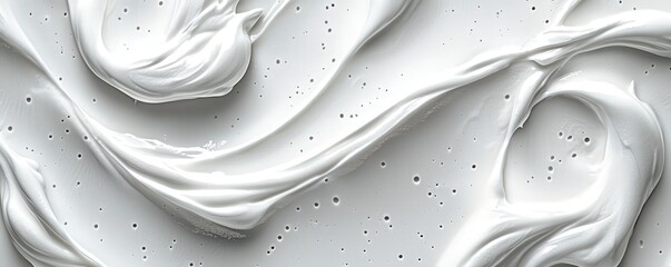 Poster - Captivating White Swirls in Watercolor Style