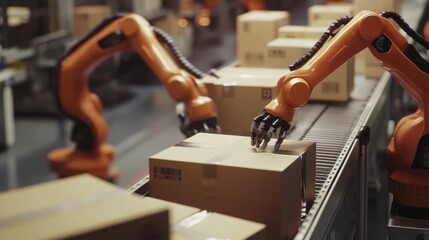 Poster - Robotic Arm in a Warehouse