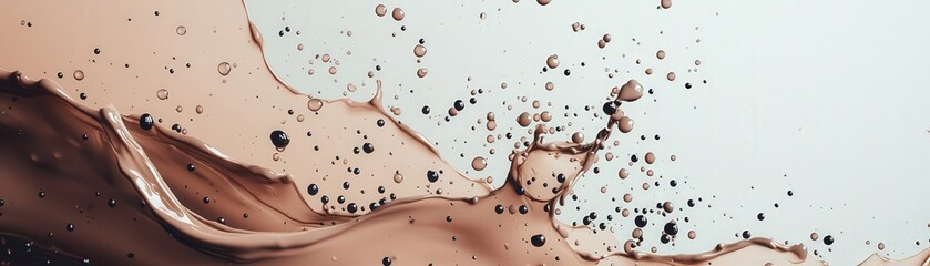 Aufkleber - abstract water splash with bubbles in motion