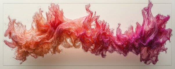 Poster - Whimsical 3D Illustrations of Colorful Flowing Textures