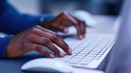 Poster - Hands Typing on a Keyboard