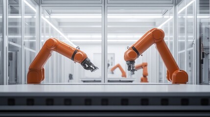 Poster - Industrial Robotic Arms in a Clean Room Setting