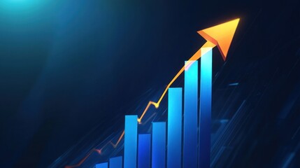 Poster - Growth Chart with Upward Arrow