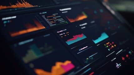Poster - Data Analysis Dashboard with Graphs and Charts