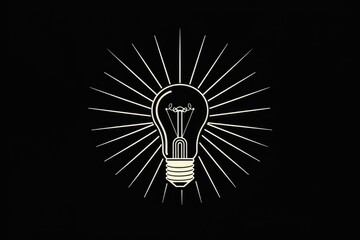 an electric light source emitting bright rays