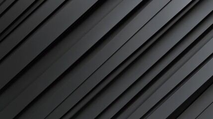 Poster - Abstract Diagonal Black Lines