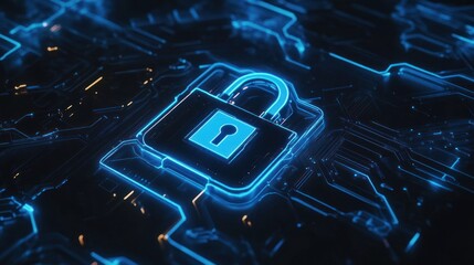 Poster - Cyber Security Lock
