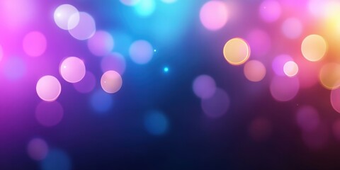 Canvas Print - Colorful Bokeh Lights Background for Creative Projects