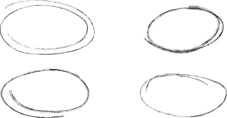 Wall Mural - hand drawn oval line .ellipse line graphic design . noise dispersion grungy oval logo. doodle bubble