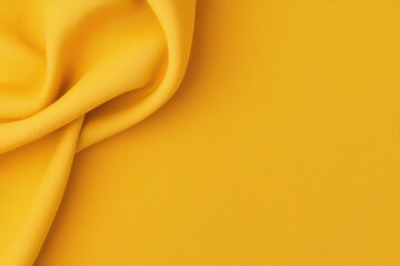 Poster - Vibrant yellow fabric showcasing smooth texture and rich color, perfect for backgrounds, fashion, design projects, and creative visuals.