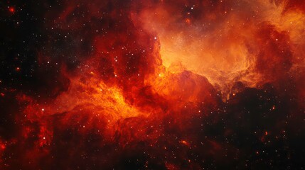 Wall Mural - a vibrant nebula filled with swirling gas and dust, illuminated by distant stars, creating a celesti
