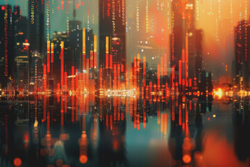 Stock prices vs trading volume scatter plot, strong positive correlation, investor interest rise.