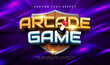 © Niestart Creation - Arcade game cartoon theme, editable vector text effect. suitable for happy cute event