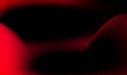 Abstract red and black wave pattern showcasing smooth gradients and dynamic shapes in a bold artistic composition. Vibrant display of swirling red and black hues creates a striking abstract background