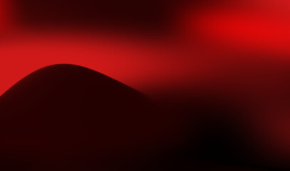 Abstract red and black wave pattern showcasing smooth gradients and dynamic shapes in a bold artistic composition. Vibrant display of swirling red and black hues creates a striking abstract background