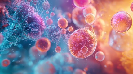 Poster - Colorful 3D Stem Cells in Innovative Research