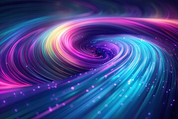 Wall Mural - Abstract background, light speed effect, swirling light streaks radiating vortex, digital wallpapers