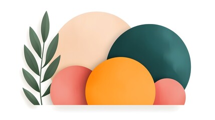 Fototapete - Versatile minimalist abstract icon with a precise geometric composition  Visually impactful digital that is scalable customizable and features a sleek contemporary aesthetic