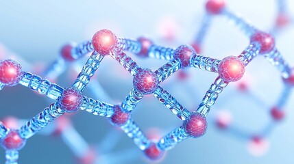 Poster - Molecular structure and genetic engineering. molecules DNA. neural network. scientific research. Abstract background for innovation technology. science. healthcare. and medicine
