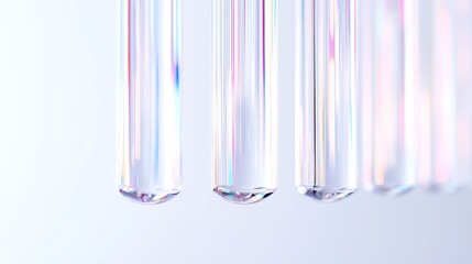 Poster - Suspended holographic lines. , free space, realistic photography