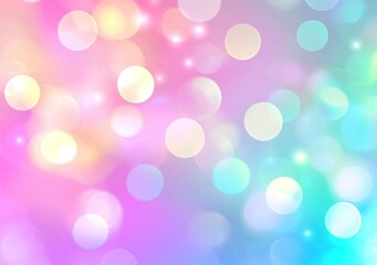 Wall Mural - colorful gradient bokeh with sparkling light effects and glitter particles generative ai