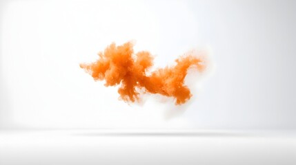 Poster - Dramatic and captivating fire flames swirling and flickering in warm orange and yellow tones isolated on a clean white background for a stunning visual effect