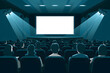 © Jawed Gfx - Filled auditorium awaits event, illuminated screen suggests anticipation of performance