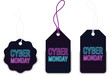 © Bujel4 - Cyber monday sale tag set,labels with cord.
