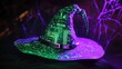 © Oksana - Circuitry-patterned wizard hat glowing in vivid colors