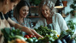 © Itsaraporn - A nutritionist working one-on-one with a client, discussing personalized nutrition plans while surrounded by fresh fruits and vegetables in a cozy setting
