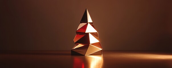 Poster - Minimalist Abstract Christmas Tree Design