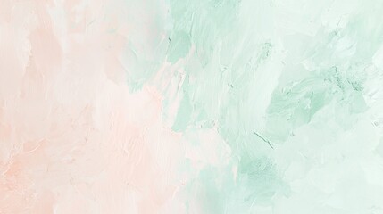 Poster - The brush strokes are creating a beautifully textured background that transitions smoothly from a soft light pink to a gentle light green, adding a touch of artistic elegance to any design project