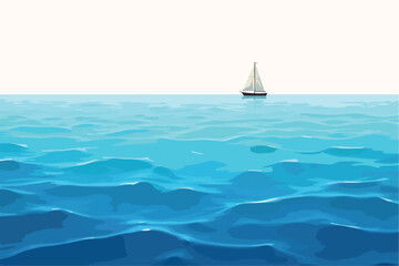 sailing boat on the sea