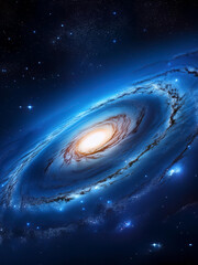 Wall Mural - blue nebular