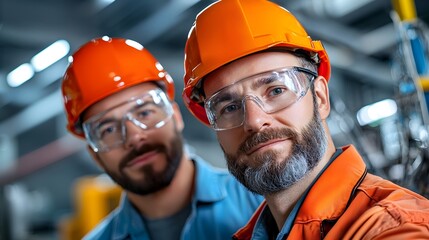 A group of engineers and technicians carefully examining and inspecting various industrial equipment and machinery in a factory production setting