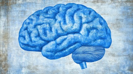Poster - A digital illustration of the brain with highlighted areas showing common causes of migraine headaches and neurological effects.
