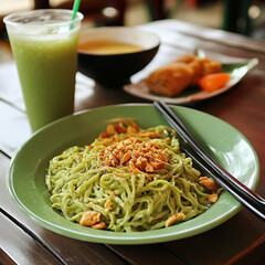 stir fried noodles with shrimp